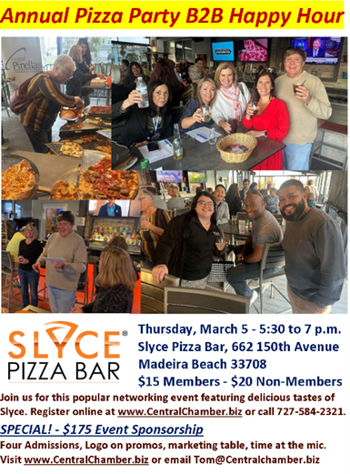 Annual Slyce Pizza Party B2B Happy Hour